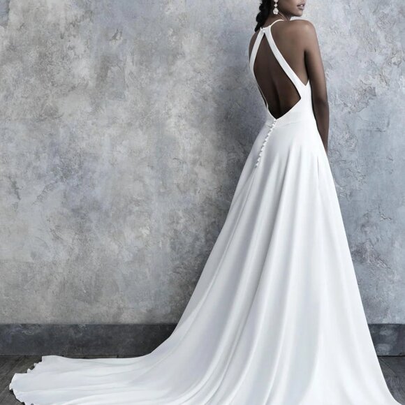 Madison James Elegant White Wedding Dress
